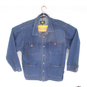 Tradesmax Pro Denim Chore Coat Men's Workwear Jean Utility Barn Jacket Size XXL